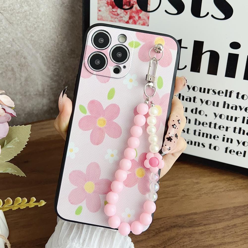 Совместимый Цветочный Браслет Ювелирная Цепочка Чехол для Телефона для itel A05S A70 A16 A33 A60