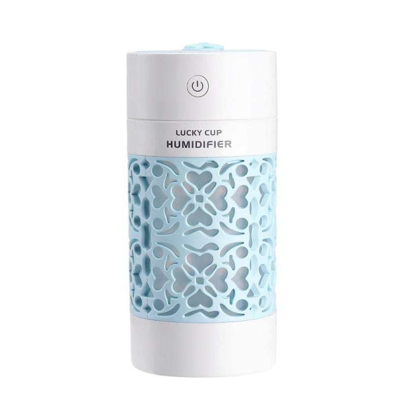 3 In 1 Mini Lucky Cup Humidifier Usb Ultrasonic Aroma Diffuser Essential Oil Diffuser With Led Light Usb Fan For Car Humidifiers