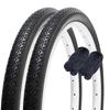 Shinko Bicycle Tires and Set of Standard 20 X 60255 20-inch Tubes, 2, Paired, Tires, 1.75, Black, H/E SR133,