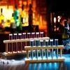 6-12 шт. Стеклянные пробирки Стаканы Рюмки Барная стойка для пробирок из дерева Набор креативных стаканов для коктейлей Аксессуары для барной вечеринки