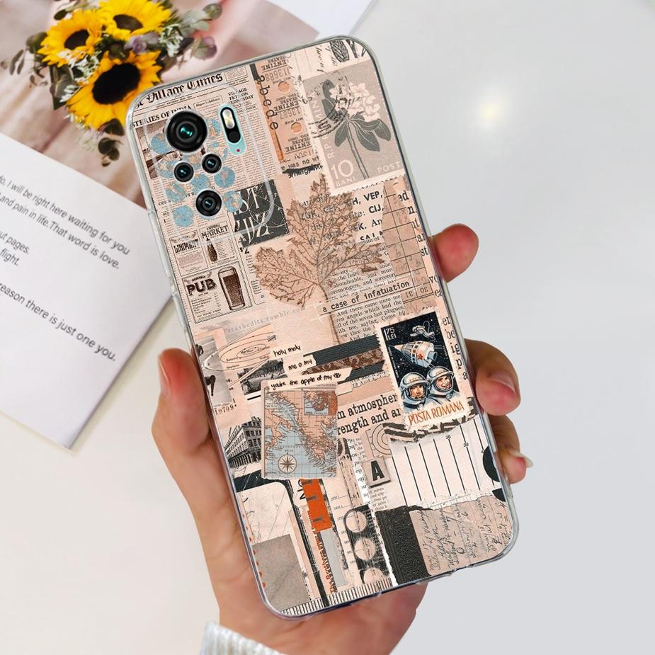 Для Xiaomi Redmi Note 10 4G Чехол Redmi Note 10S Роскошный Расписной Чехол-Крышка Для Xiaomi Redmi Note 10 Pro Max Note10 S Мягкие Fundas
