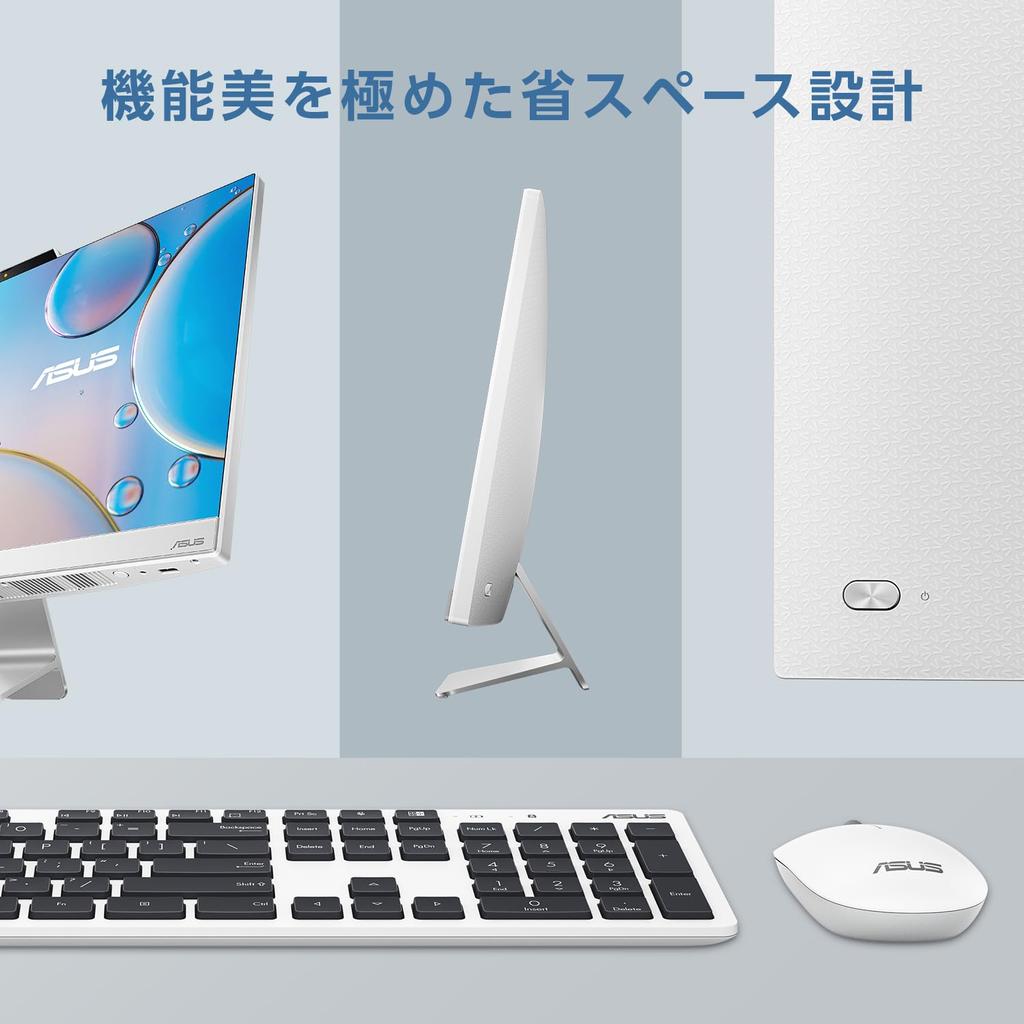 ASUS Desktop PC A3402WVAK Тип Windows 11 Core 5 120U Память 16 ГБ SSD 1 ТБ WPS Office 2 Standard Edition Беспроводная мышь в комплекте Интегрированный настольный компьютер AIO