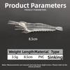 5pcs/Set 3.5g/8.5cm Artificial Shrimp Bait PVC Soft Shrimp Lure  Fishing Accessories