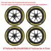 Yellow MILFHUNTERS Tire Letter Stickers Funny Tire Decals Universal Rubber Sidewall Letters Car Wheel DIY Accessories