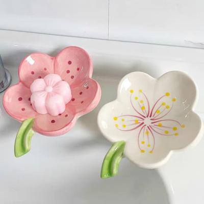 Керамическая мыльница, легкая, роскошная, мыльная сливная коробка, бытовая, полка для ванной комнаты, не требующая перфорации