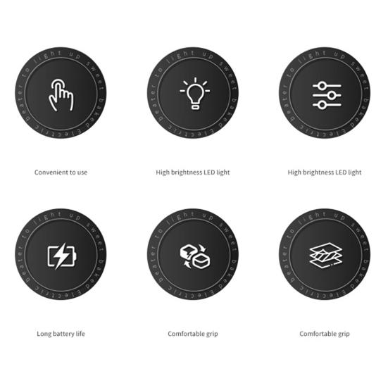 Stainless Eyebrow Eyelash Clip with LED Steel Brow Hair Removal Clamp