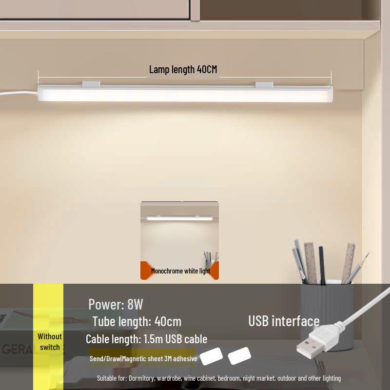 Eye-Protective USB Study Lamp - Magnetic Night Light for Desk & Bedroom
