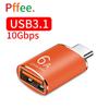 Pffee 10Gbps USB3.1 High Speed OTG Adapter USB To C Plug 6A Fast Charing Adapter Cable For Phone Disk Connector Hub Gamepad Keyboard Mouse