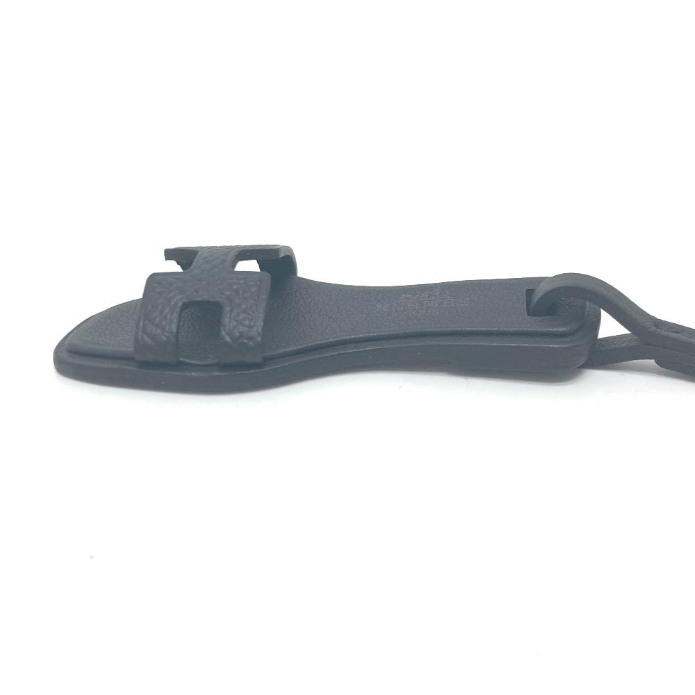 HERMES Sandals Oran Nano Thor Black Key Holder Monochrome Bag Charm Unused