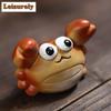 Creative Small Crab Yixing Purple Clay Tea Pet Luxury Te Games Toys Tea Spirit Tea Figurine Tea Ceremony Zisha Tea Statue Gift