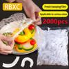 2000/1000/500/200/100/50pcs Reusable Durable Food Storage Lids for Bowls Elastic Plate Lids Vacuum Bags for Kitchen Food Fresh Printing