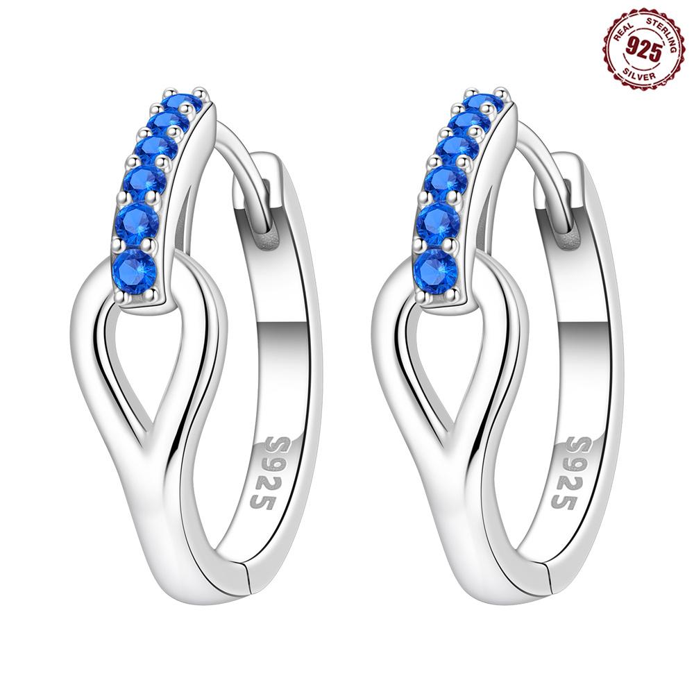 Креативные серьги-пусеты из стерлингового серебра 925 пробы, элегантные и простые серьги, изготовленные из циркония для повседневной носки и показа на фото