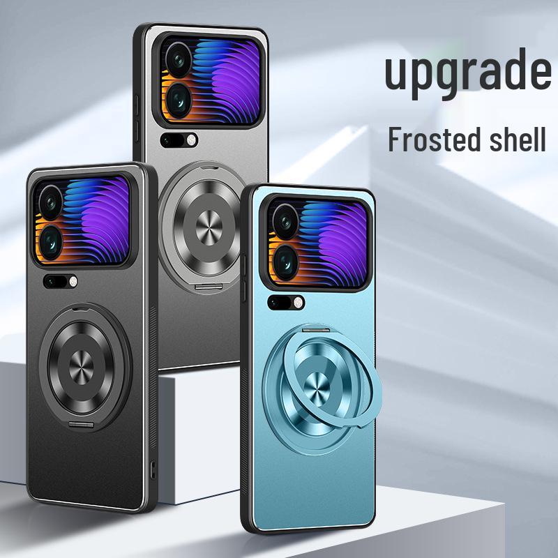 Защитный чехол-подставка Xiaomi 17 Pro/Pro Max с матовой поверхностью, полноформатная защита, противоударный дизайн для мужчин