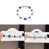 Zircon Flower Womens Fashion Bracelet With Silver Finish For Summer Wear