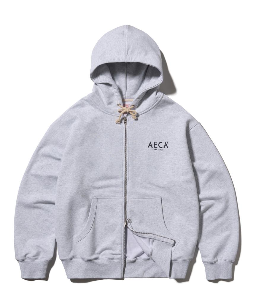 Толстовка Aeca Aeca Signature на молнии - Светло-серый