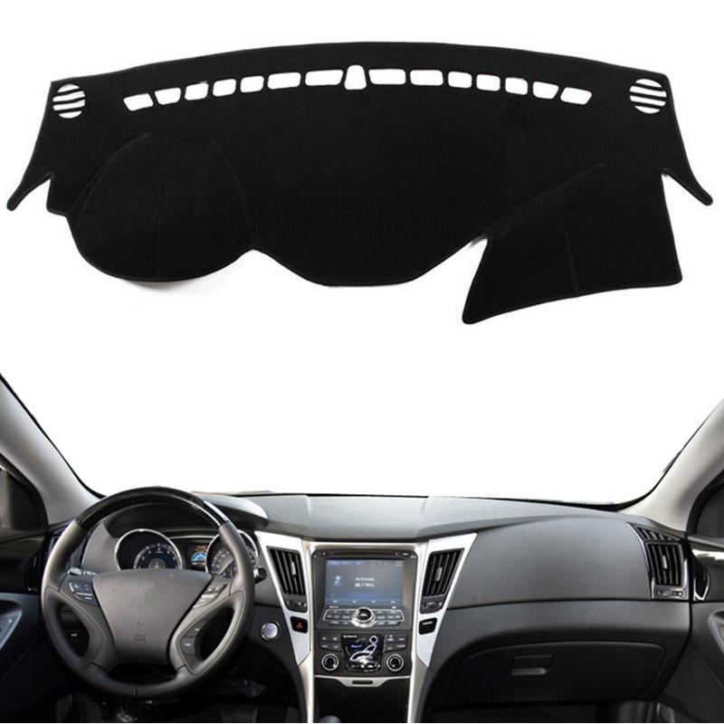 Для Hyundai Sonata 2010 2011 2012 2013 2014 YF Коврик на панель Приборная панель Покрытие Накладка Коврик Противоскользящий Защита от солнца Защита ковра Автоаксессуары