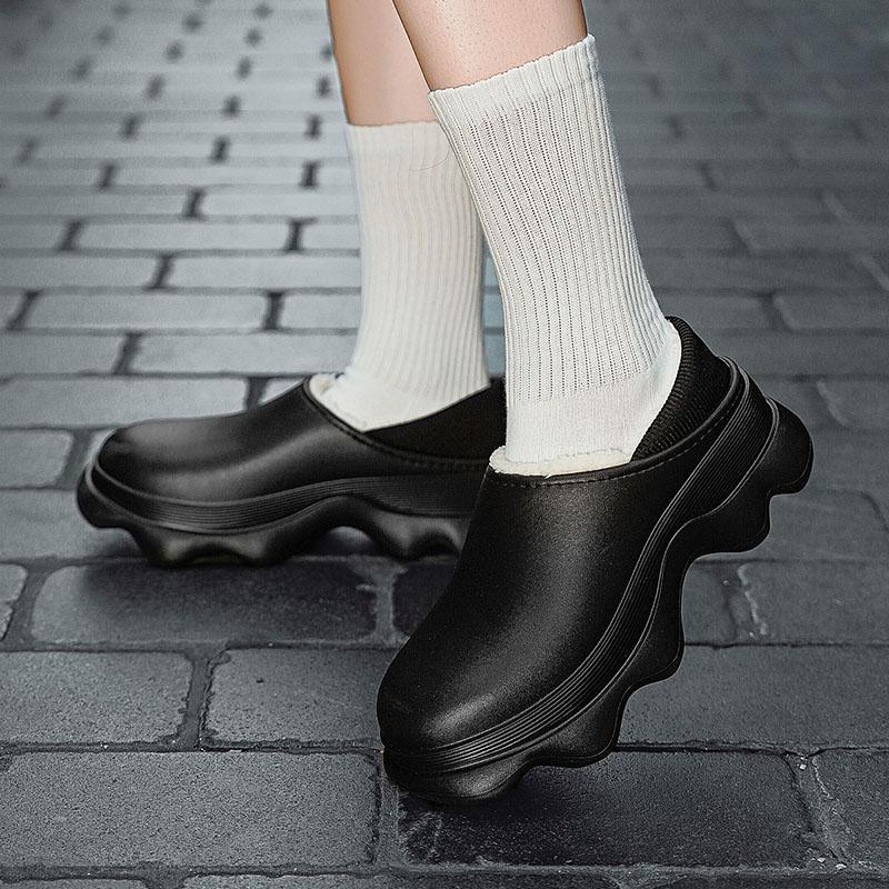 Модная обувь для пар, хлопковые тапочки, зимние, теплые, водонепроницаемые, легко чистятся, плюс бархат, нескользящие, мягкие, удобные, мужские тапочки, новый стиль