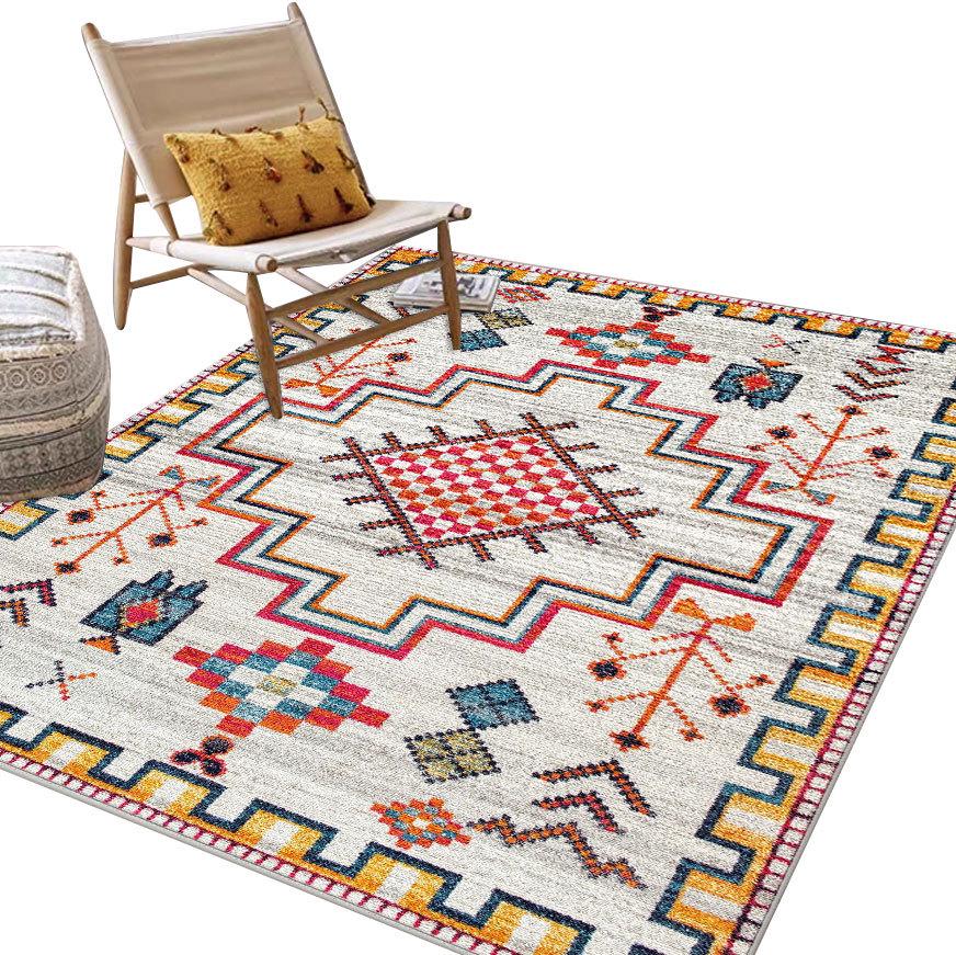 Moroccan Style Carpet: Versatile Floor Mat for Living Room, Bedroom, Coffee Table, Bedside, and Study