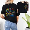 Autism Awareness T-shirts Women Neurodiversity Tee Shirts Autism Mama Teacher T-shirts ADHD Clothes Fashion Casual Clothing