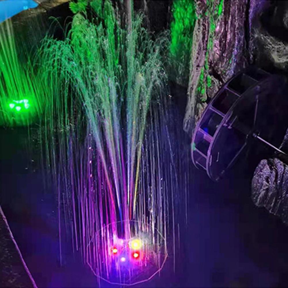 Solar Floating Fountain Bird Baths Water Fountain Outdoor Solar Panel Water Pump Pool Pond Floating Decoration Garden Waterfall