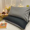 Gray Pillows Cover 2pcs Pillowcase 48x74cm Cushion Cover Rectangle Pillowslip for Home Funda Almohada Simple Style Pillow Case