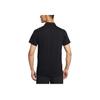 Nike Court Advantage Dri-Fit Реглан Рукав Лого Быстросохнущий Дышащий Теннисное Поло Приталенный Крой Футболка с Коротким Рукавом Мужской Топ Черный Белый FZ6908010