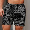 Men Shorts Drawstring Waist Casual Printed Regular Style Shorts with Pockets Wide Leg Outdoor Shorts