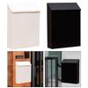 Wall Mounted Mailbox with Key Letterbox Modern Drop Box with Lock Newspaper Holder Box for Gate Front Door Outdoor Porch Decor