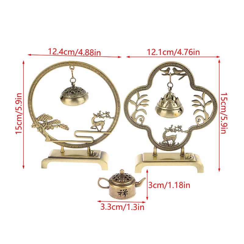 Креативный ретро-ажурный подвесной держатель для благовоний, диффузный металлический держатель для благовоний, декор для гостиной