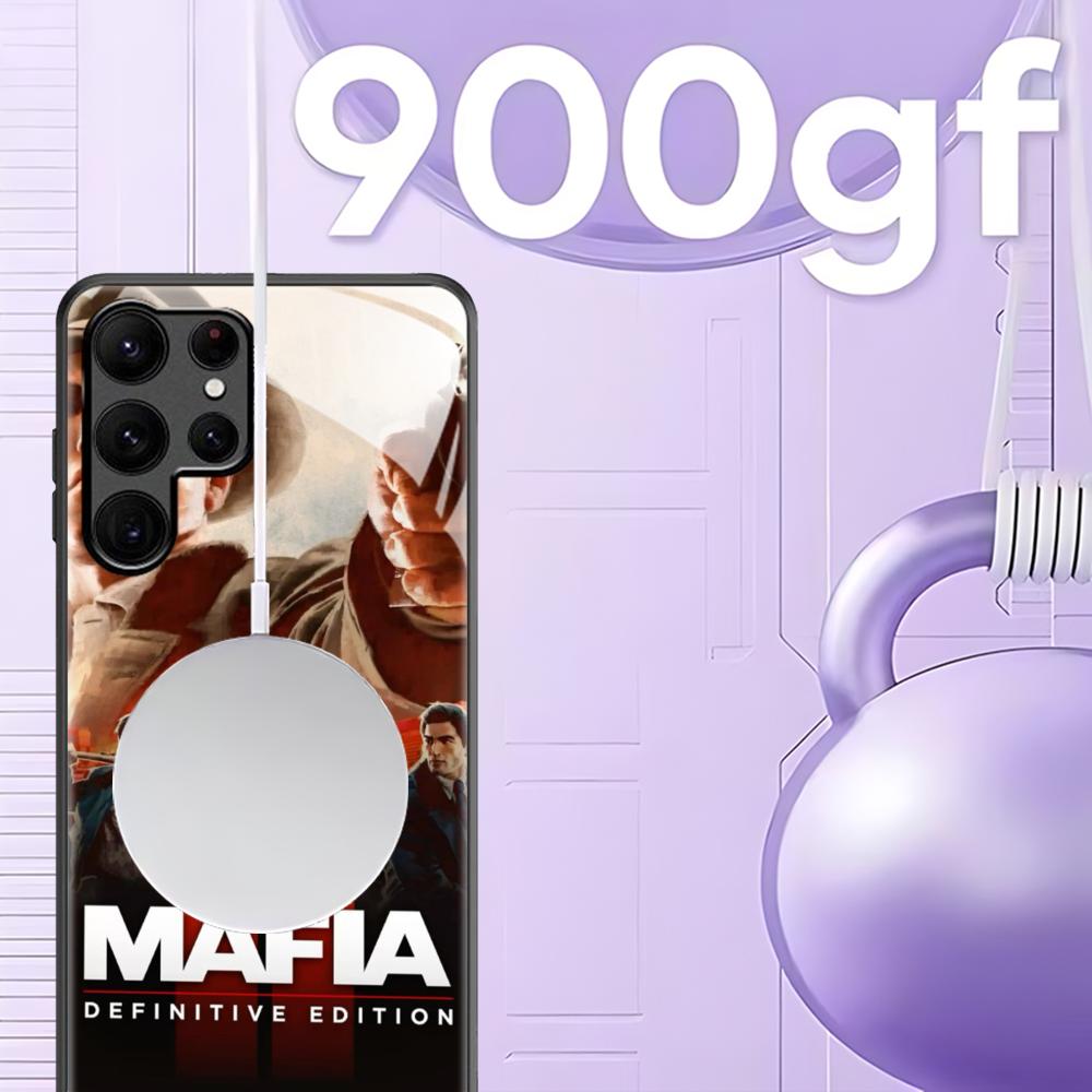 Чехол для телефона GAME mafia the old country Для Samsung S25 S24 S23 S22 S21 S20 Plus Ultra Note20 Стеклянный Магнитный Чехол
