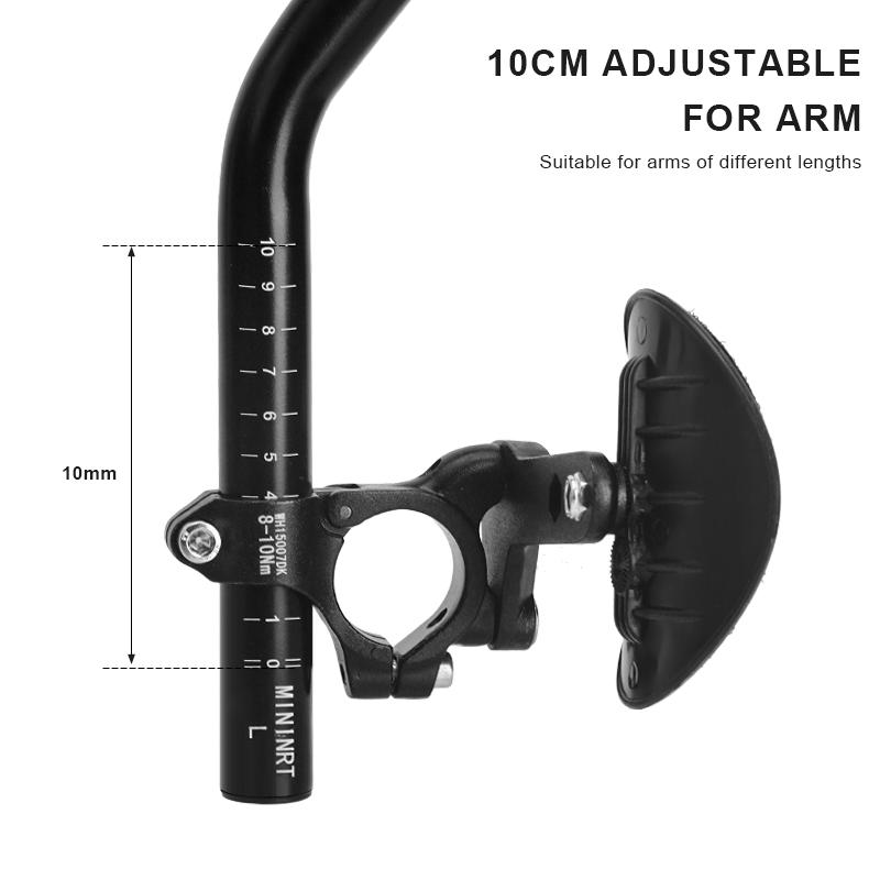 Bicycle Triathlon TT Handlebar Rest Handle Bar Aluminum Alloy Bike Long-Distance Race Bend Bar Straight TT Triathlon Extender