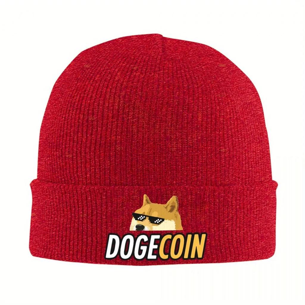 Новые вязаные шапки Dogecoin Doge, бини, зимние шапки, акрил, Bitcoin, Wallstreetbets, GME, WSB, акции, стонксы, трейдер, мем, вязание крючком