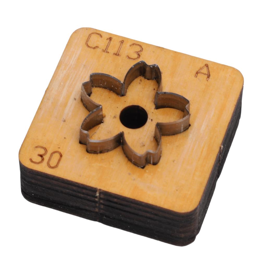 Flower Leather Cutting Die   Wood Carbon Steel Flower Shape Leather Cut Mold for Craft