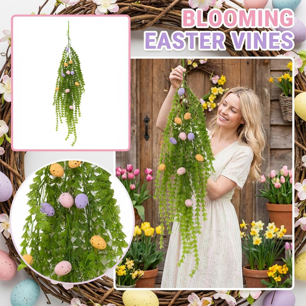Easter Egg Wall Hanging, Flame Grass Hanging Home Decoration Wall Hanging