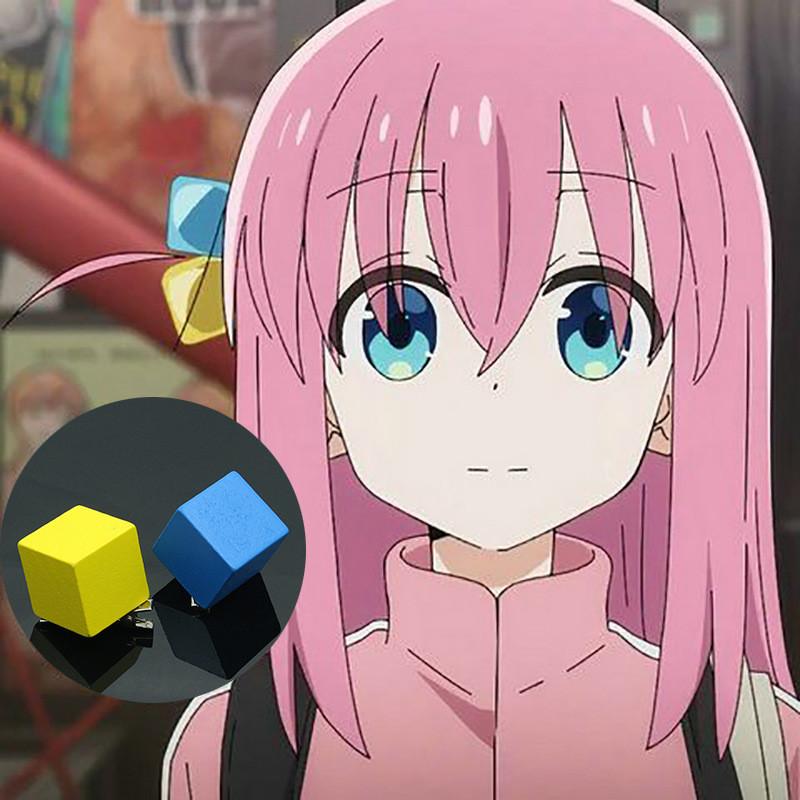 Bocchi The Rock Гото Хитори Косплей Заколка для волос Квадратная Деревянная Головной убор Аниме Подарок