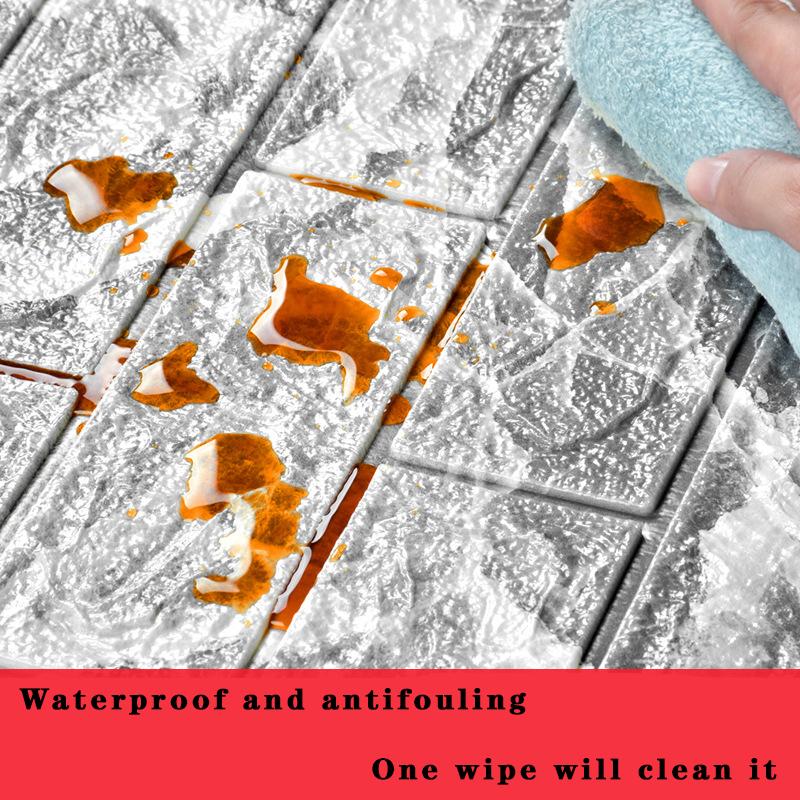 5/10Pcs 70cmX38cm Foam 3d Three-dimensional Wall Stickers Self-adhesive Crashproof Flexible Packaging Decorative Waterproof Wall Paper