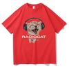 British Rock Band Radiohead Funny Radiocat The Bends Print Tshirt Unisex Women Vintage Gothic Oversized Tshirt Male Meme T Shirts