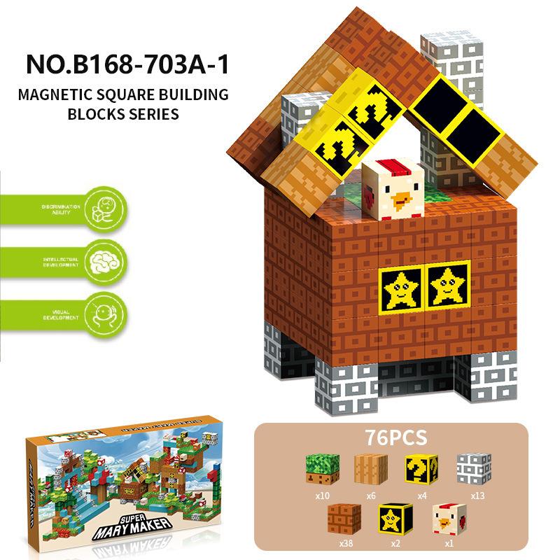 Source Factory 60 Models My Magnetic World Magnetic Block Theme Set Diy Build Magnetic Building Block Toys