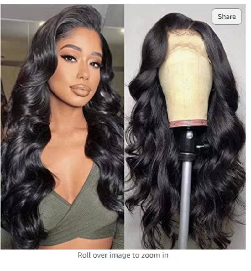 Front Lace Wig Ladies Long Curly Hair Hot Wig 13 * 4 Lace Wig Cover Spot