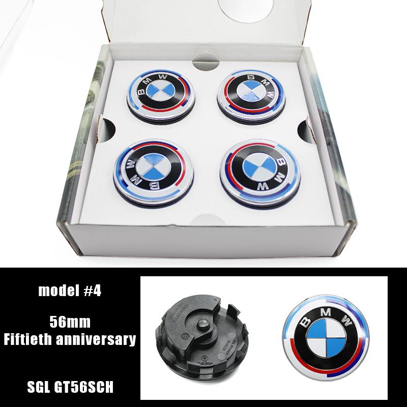 For BMW 5SG30 4Pcs Blue White 56mm 68mm Floating Wheel Center Caps For BMW E90 E91 E92 E93 F30 F10 F11 F04 E84 E83 F25 E70 F15 E72 M2 M3 M6
