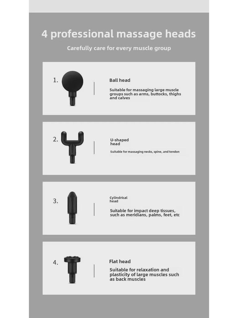 Компактный массажер для расслабления мышц, вибрации шейного отдела позвоночника и фитнеса