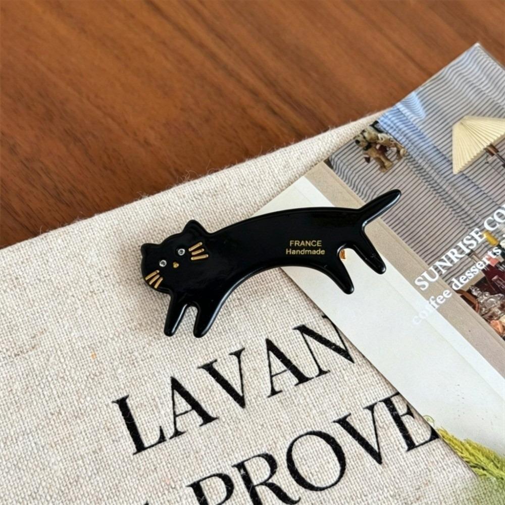 Elegant Cat Barrettes Short Legged Cat Bangs Hairpin Hair Accessories Side Clip Girls