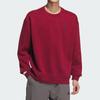 adidas LABEL Свитшот с круглым вырезом, удобный, повседневный, для пары, с флисовой подкладкой, с длинным рукавом, унисекс, красный JM9095
