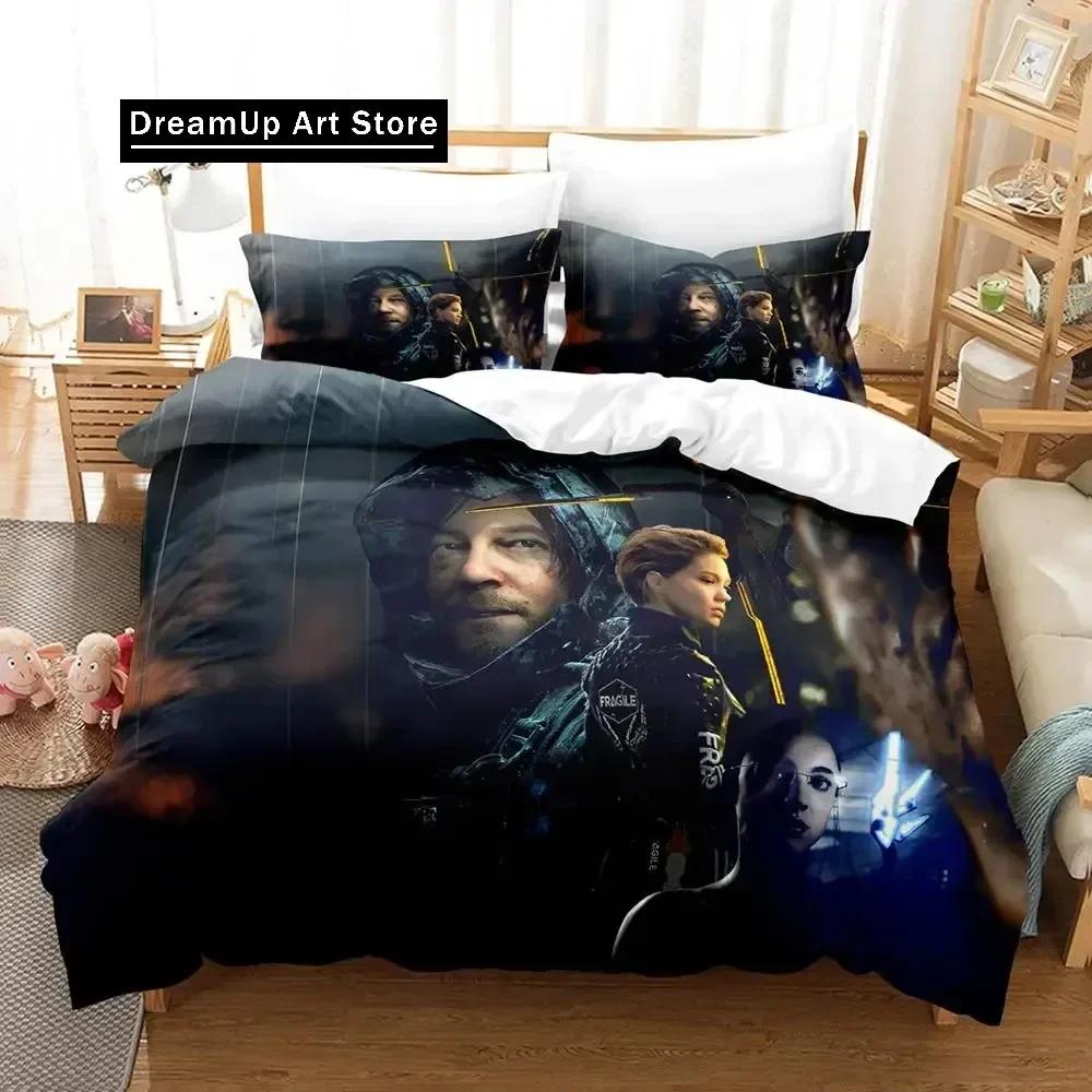 2D Death Stranding Bedding Set Single Twin Full Queen King Size Bed Set Aldult Kid Bedroom Duvetcover Sets Anime Parure De Lit