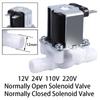 DC 12V 220V Пластиковый электрический электромагнитный клапан нормально закрытый электромагнитный клапан давления впускной клапан впускной переключатель потока