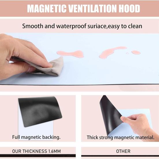 Магнитная белая вентиляционная крышка Высокопрочный ПВХ Толстый прямоугольник Режущийся дом Дом на колесах HVAC Пол Стена Потолок Воздухозаборник Вентиляционное отверстие Защитный лист