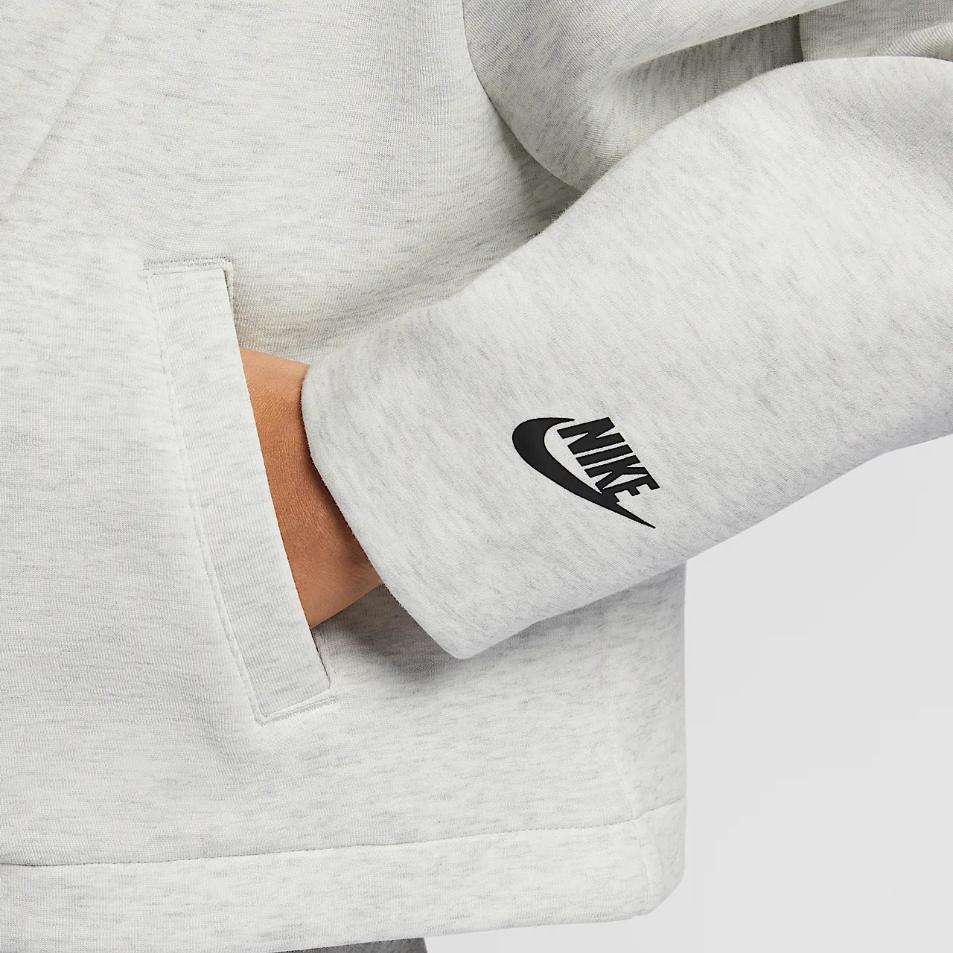 Nike Спортивная одежда Tech Fleece Стильная Универсальная Удобная Куртка с длинным рукавом Женские куртки Белый HJ0970-013
