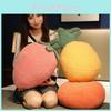 Adorable Plush Cartoon Fruit Pillow Filled With Soft Down Cotton Cute Strawberry Pineapple Persimmon For Cozy Sleep