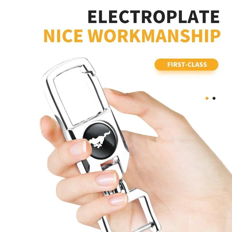 Автомобильная наклейка 2026 Ford Новый 2025 Горячий Металл 3D Брелок для ключей автомобиля Эмблема Скачущая лошадь Значок Брелок для ключей для Ford Mustang