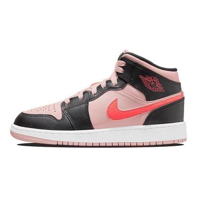 Детские кроссовки Air 1 Mid GS Black Pink Crimson Atmography Infrared-23 554725-604